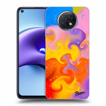 Picasee silikonowe przeźroczyste etui na Xiaomi Redmi Note 9T - Bubbles