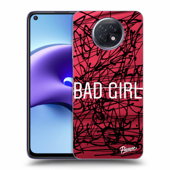 Picasee silikonowe czarne etui na Xiaomi Redmi Note 9T - Bad girl