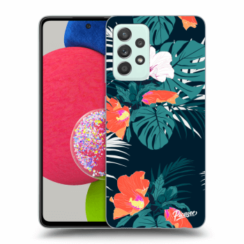 Picasee silikonowe przeźroczyste etui na Samsung Galaxy A52s 5G A528B - Monstera Color