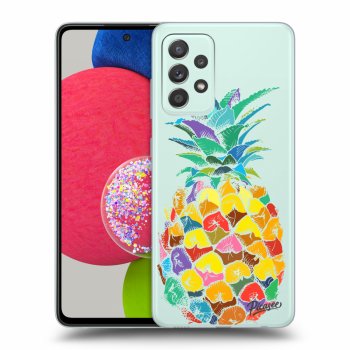 Picasee silikonowe przeźroczyste etui na Samsung Galaxy A52s 5G A528B - Pineapple
