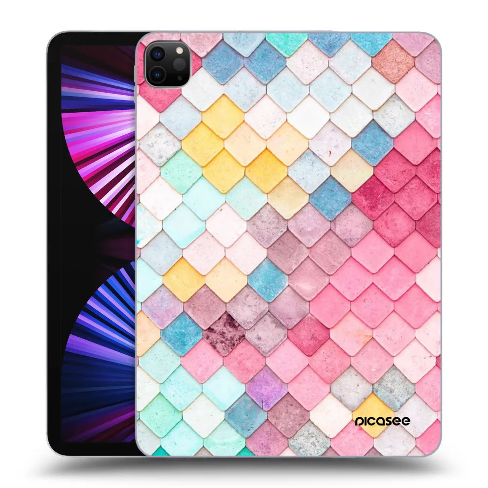 Picasee silikonowe czarne etui na Apple iPad Pro 11" 2021 (3.gen) - Colorful roof