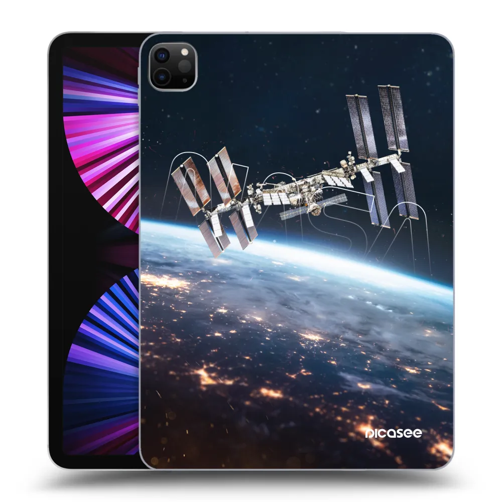 Picasee silikonowe czarne etui na Apple iPad Pro 11" 2021 (3.gen) - Station