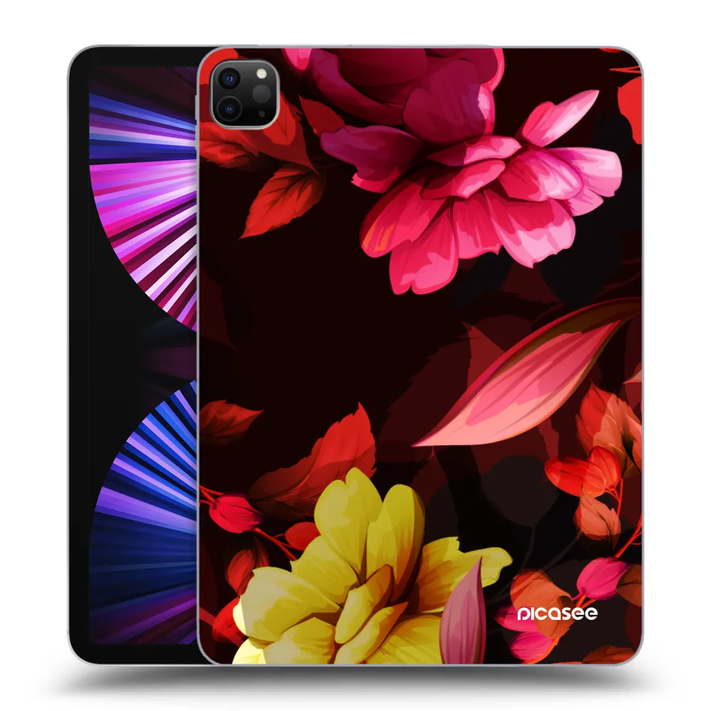 Picasee silikonowe czarne etui na Apple iPad Pro 11" 2021 (3.gen) - Dark Peonny