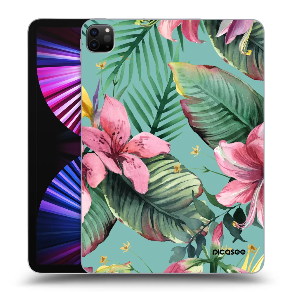 Picasee silikonowe czarne etui na Apple iPad Pro 11" 2021 (3.gen) - Hawaii