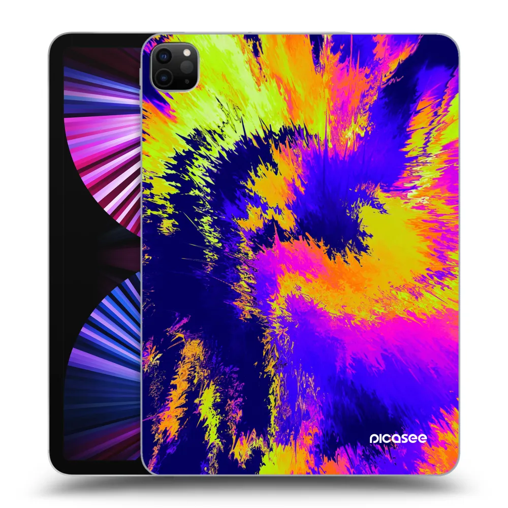 Picasee silikonowe czarne etui na Apple iPad Pro 11" 2021 (3.gen) - Burn