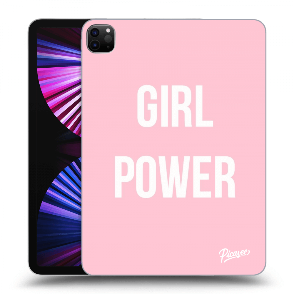 Picasee silikonowe czarne etui na Apple iPad Pro 11" 2021 (3.gen) - Girl power