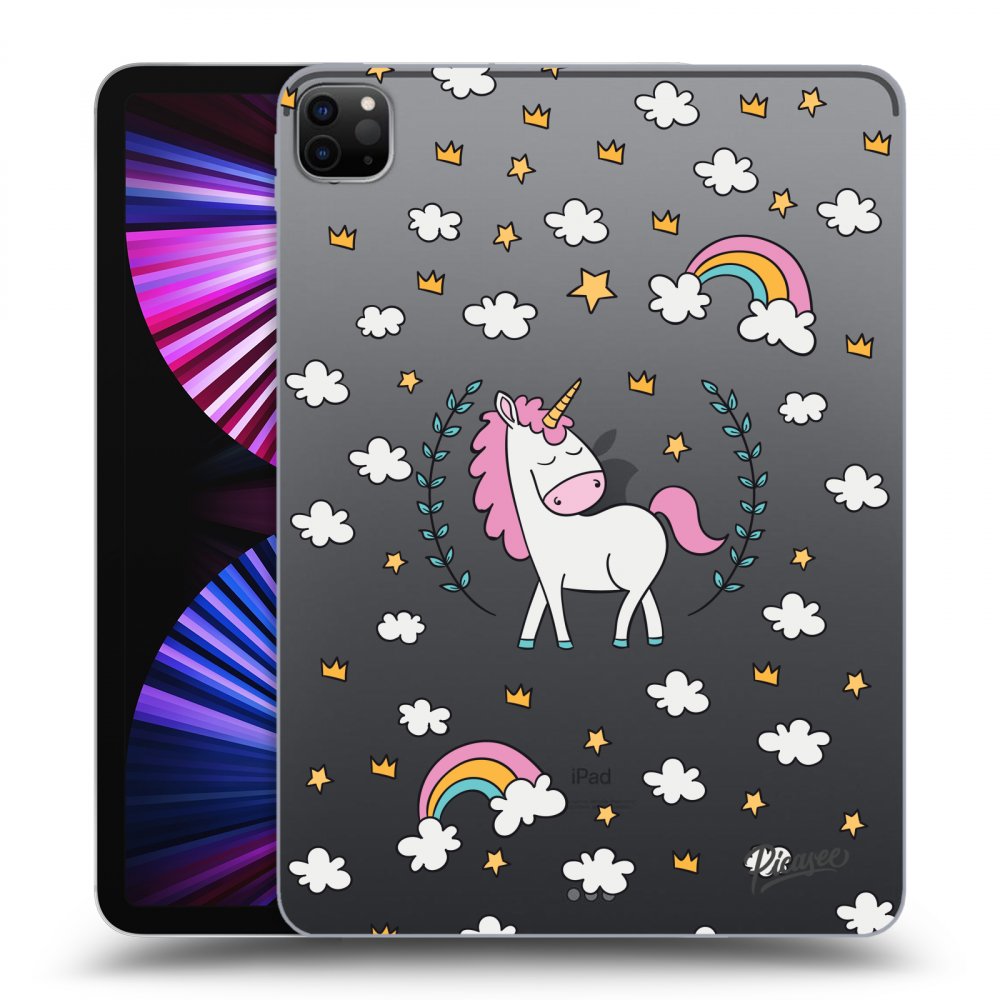 Picasee silikonowe przeźroczyste etui na Apple iPad Pro 11" 2021 (3.gen) - Unicorn star heaven