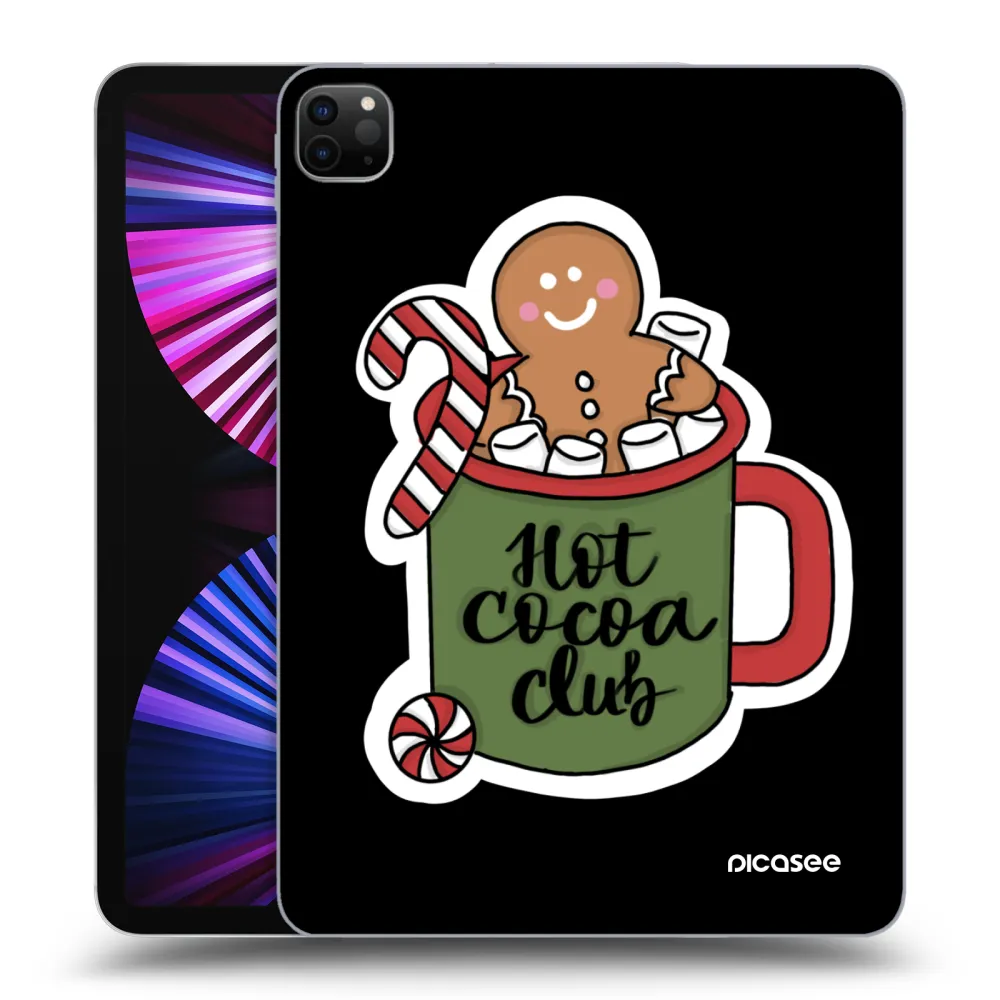 Picasee silikonowe czarne etui na Apple iPad Pro 11" 2021 (3.gen) - Hot Cocoa Club