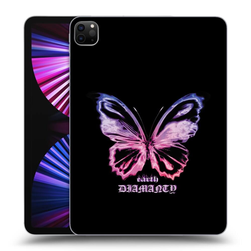Picasee silikonowe czarne etui na Apple iPad Pro 11" 2021 (3.gen) - Diamanty Purple