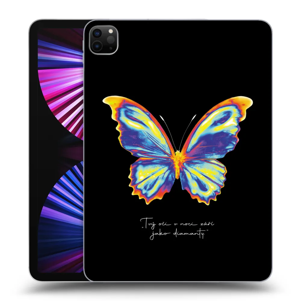 Picasee silikonowe czarne etui na Apple iPad Pro 11" 2021 (3.gen) - Diamanty Black