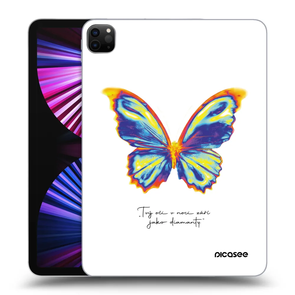 Picasee silikonowe czarne etui na Apple iPad Pro 11" 2021 (3.gen) - Diamanty White