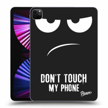 Picasee silikonowe czarne etui na Apple iPad Pro 11" 2021 (3.gen) - Don't Touch My Phone