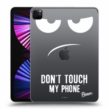 Picasee silikonowe przeźroczyste etui na Apple iPad Pro 11" 2021 (3.gen) - Don't Touch My Phone