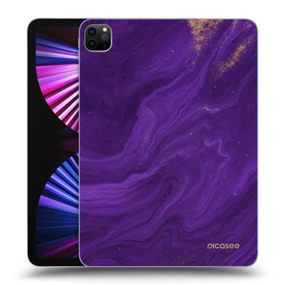 Picasee silikonowe czarne etui na Apple iPad Pro 11" 2021 (3.gen) - Purple