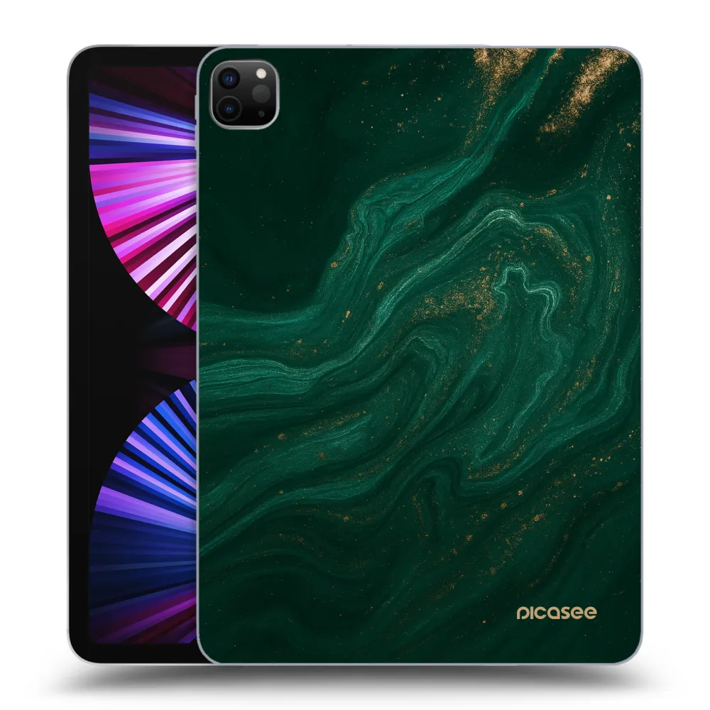 Picasee silikonowe czarne etui na Apple iPad Pro 11" 2021 (3.gen) - Green