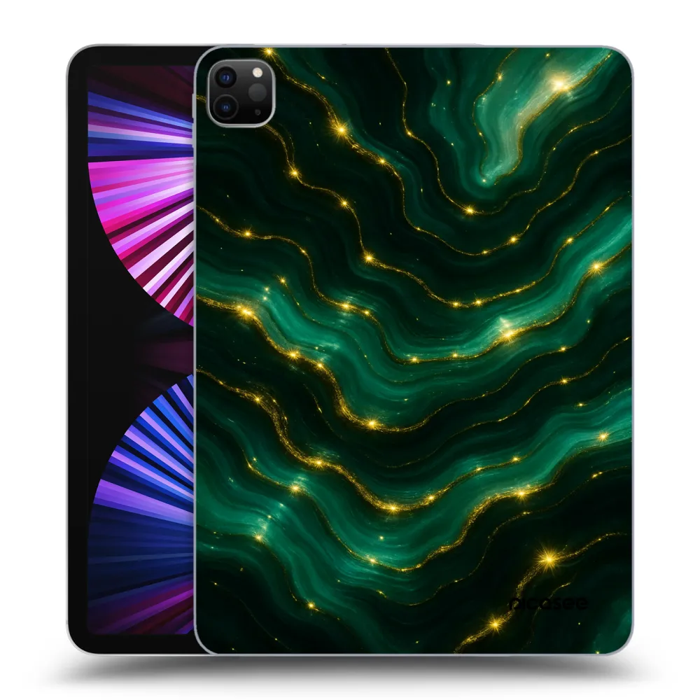 Picasee silikonowe czarne etui na Apple iPad Pro 11" 2021 (3.gen) - Emerald