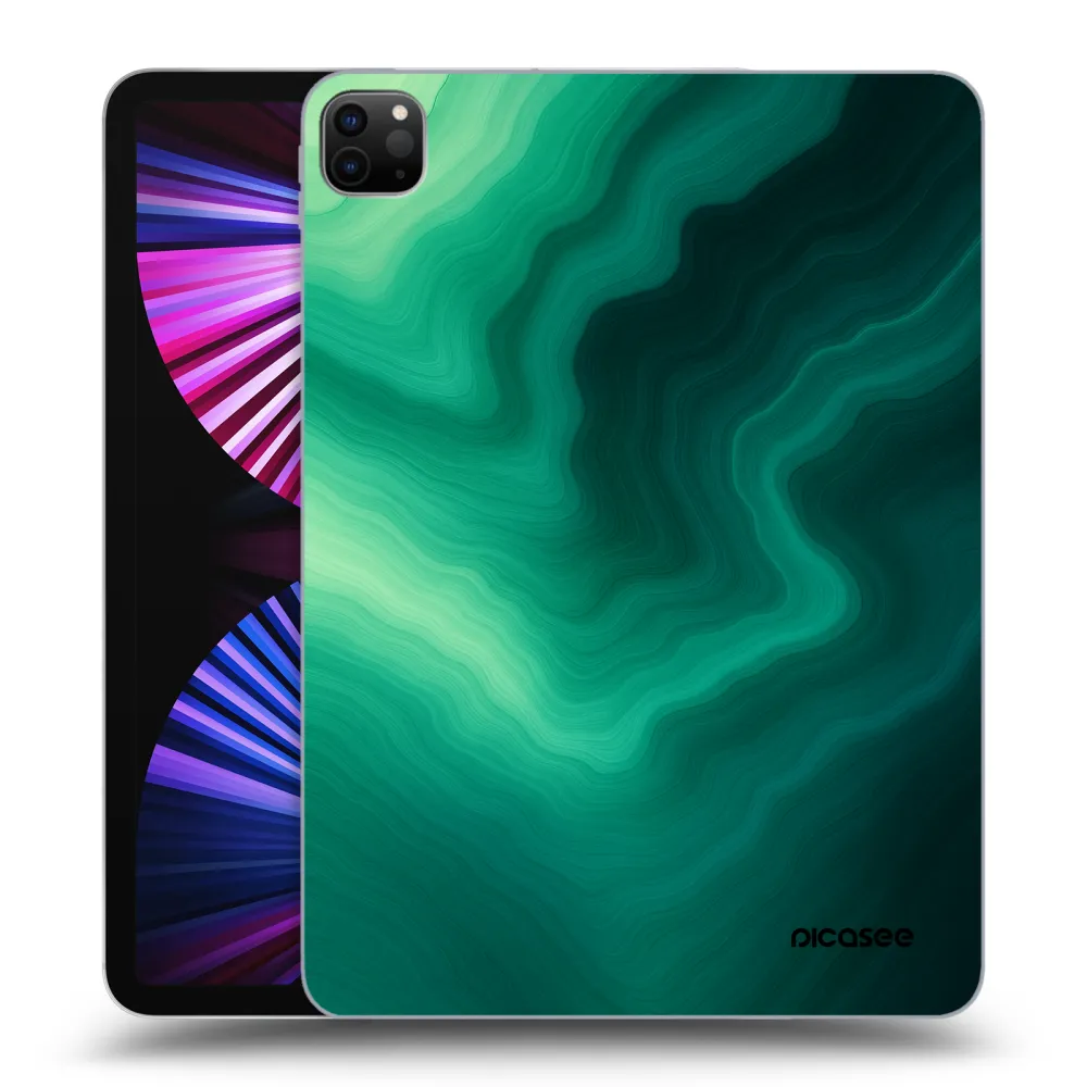 Picasee silikonowe czarne etui na Apple iPad Pro 11" 2021 (3.gen) - Malachite