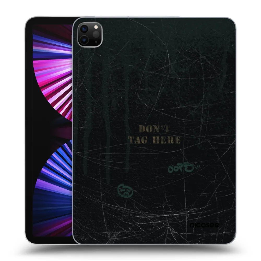 Picasee silikonowe czarne etui na Apple iPad Pro 11" 2021 (3.gen) - DON´T TAG