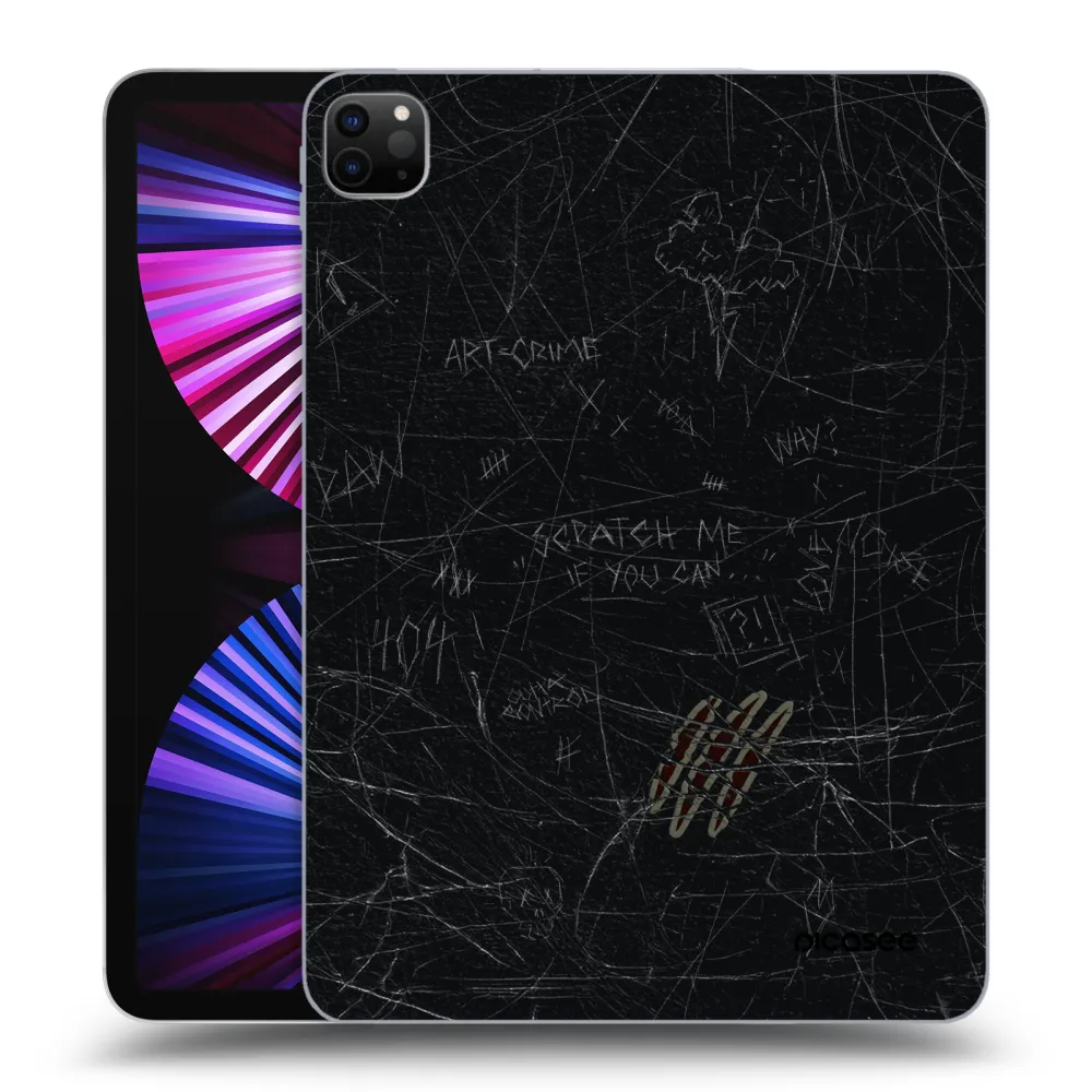 Picasee silikonowe czarne etui na Apple iPad Pro 11" 2021 (3.gen) - SCRATCH