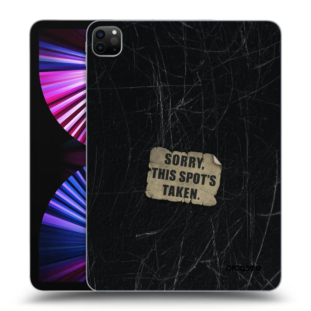 Picasee silikonowe czarne etui na Apple iPad Pro 11" 2021 (3.gen) - SORRY