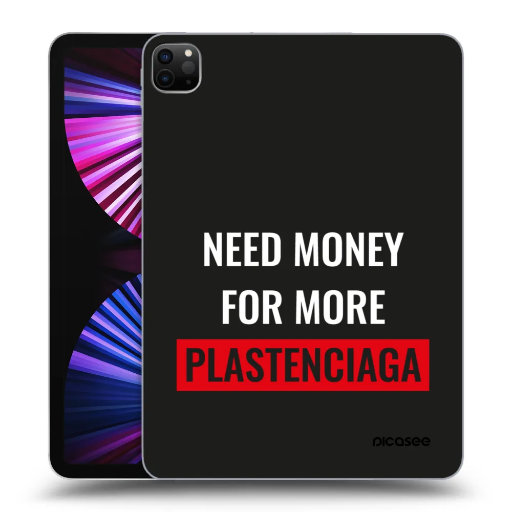 Picasee silikonowe czarne etui na Apple iPad Pro 11" 2021 (3.gen) - More PLASTENCIAGA