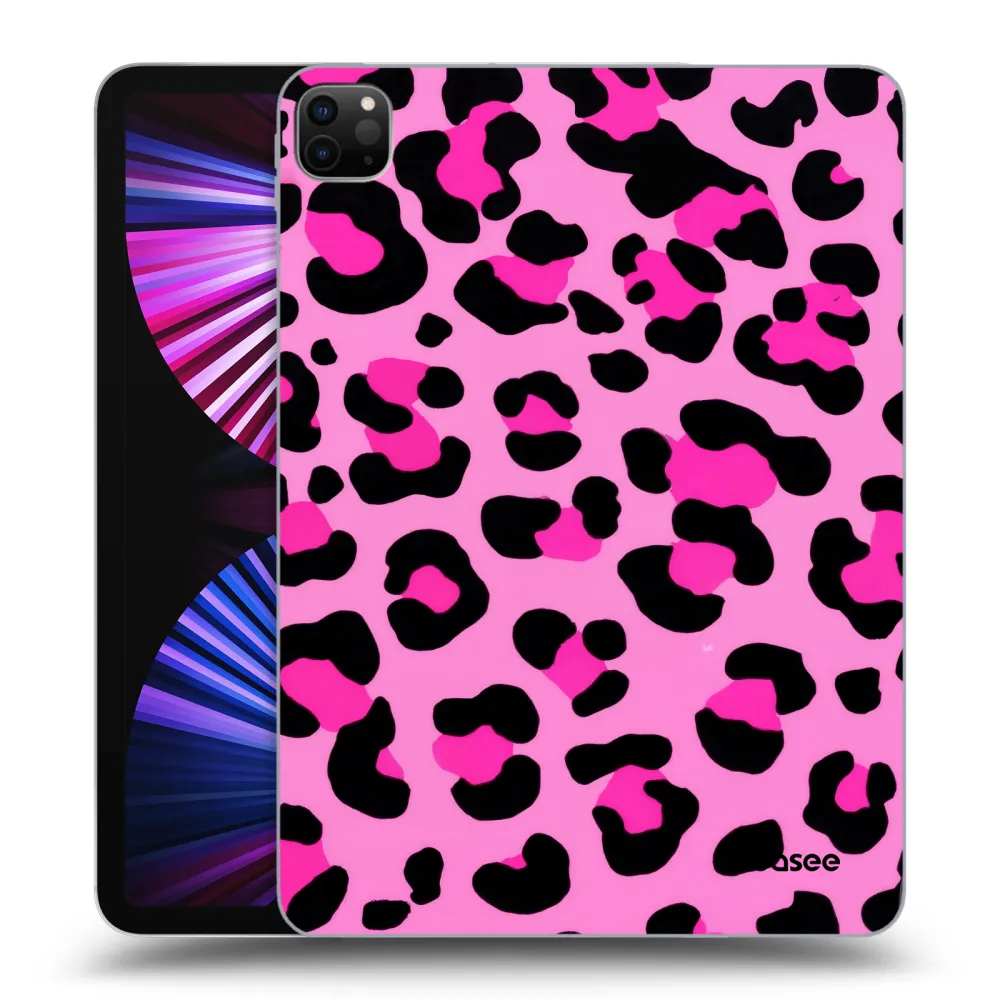 Picasee silikonowe czarne etui na Apple iPad Pro 11" 2021 (3.gen) - Pink Tiger