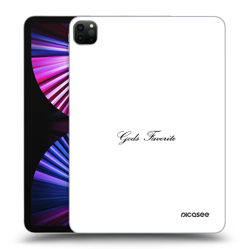 Picasee silikonowe czarne etui na Apple iPad Pro 11" 2021 (3.gen) - Gods Favorite