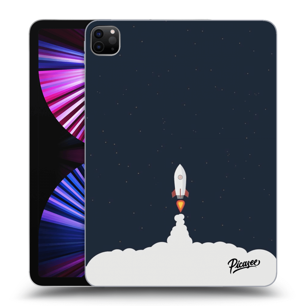 Picasee silikonowe czarne etui na Apple iPad Pro 11" 2021 (3.gen) - Astronaut 2