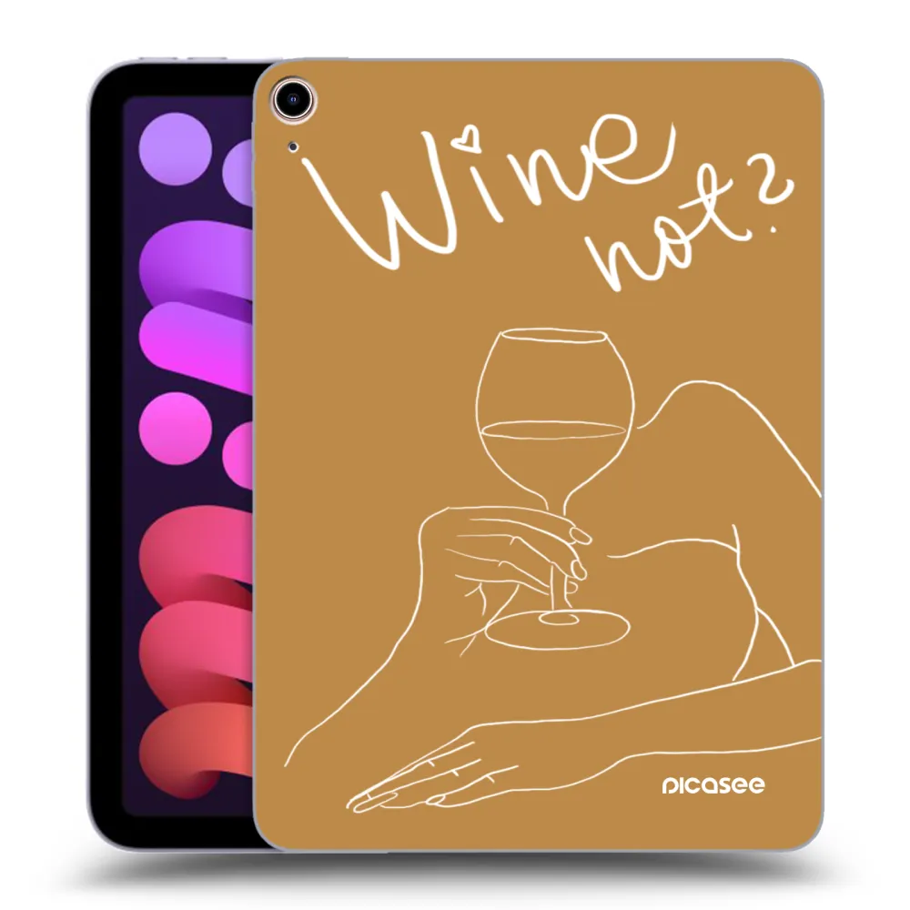 Picasee silikonowe przeźroczyste etui na Apple iPad mini 2021 (6. gen) - Wine not