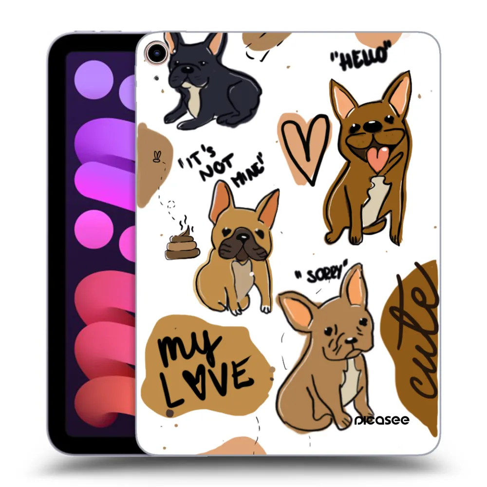 Picasee silikonowe przeźroczyste etui na Apple iPad mini 2021 (6. gen) - Frenchies