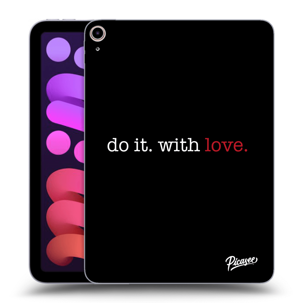 Picasee silikonowe czarne etui na Apple iPad mini 2021 (6. gen) - Do it. With love.