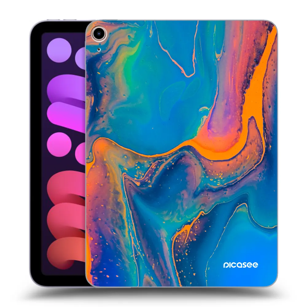 Picasee silikonowe przeźroczyste etui na Apple iPad mini 2021 (6. gen) - Rainbow