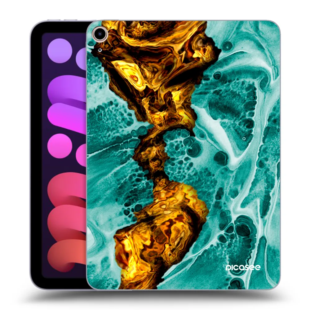 Picasee silikonowe przeźroczyste etui na Apple iPad mini 2021 (6. gen) - Goldsky