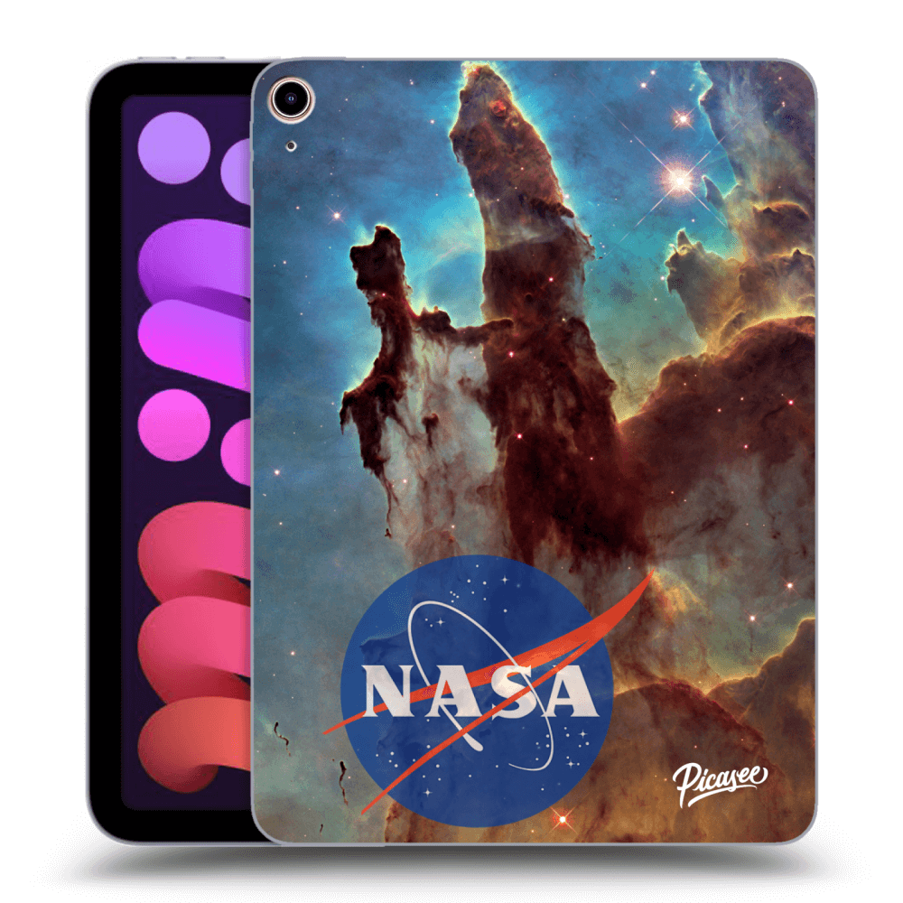 Picasee silikonowe czarne etui na Apple iPad mini 2021 (6. gen) - Eagle Nebula