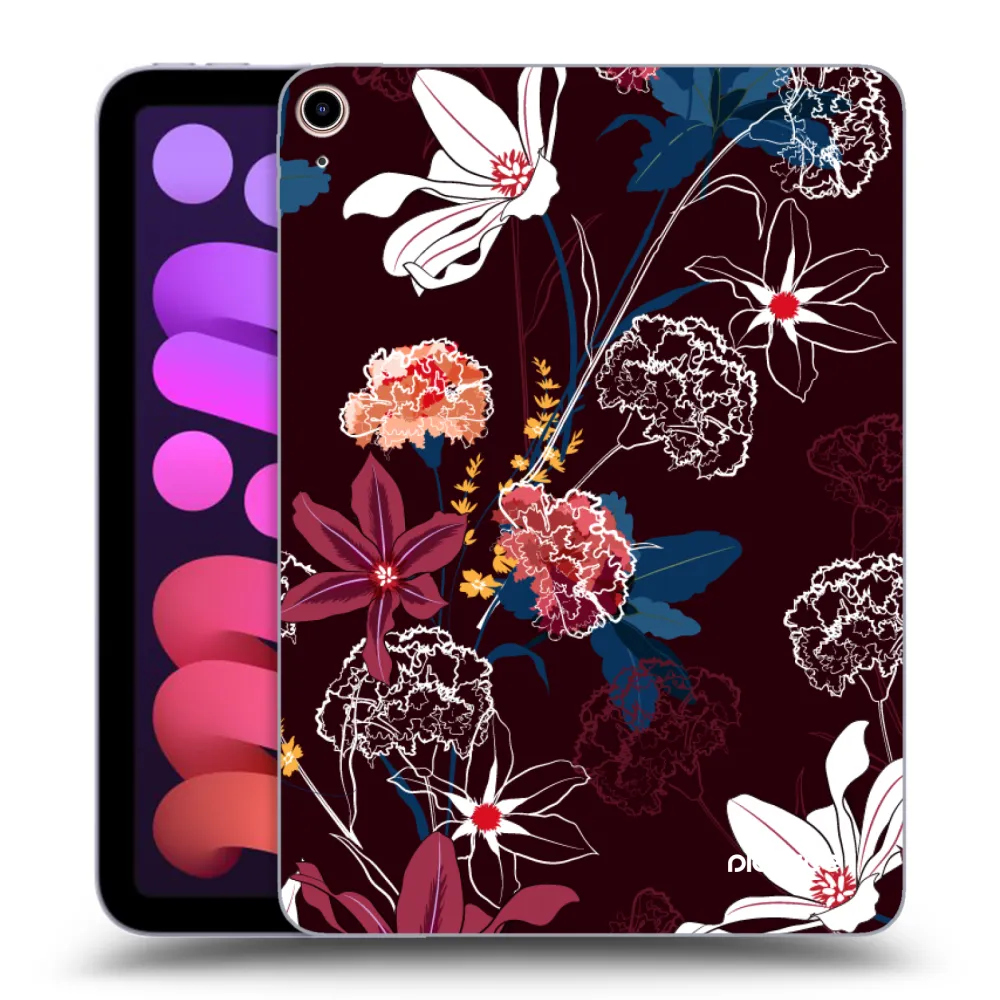 Picasee silikonowe przeźroczyste etui na Apple iPad mini 2021 (6. gen) - Dark Meadow