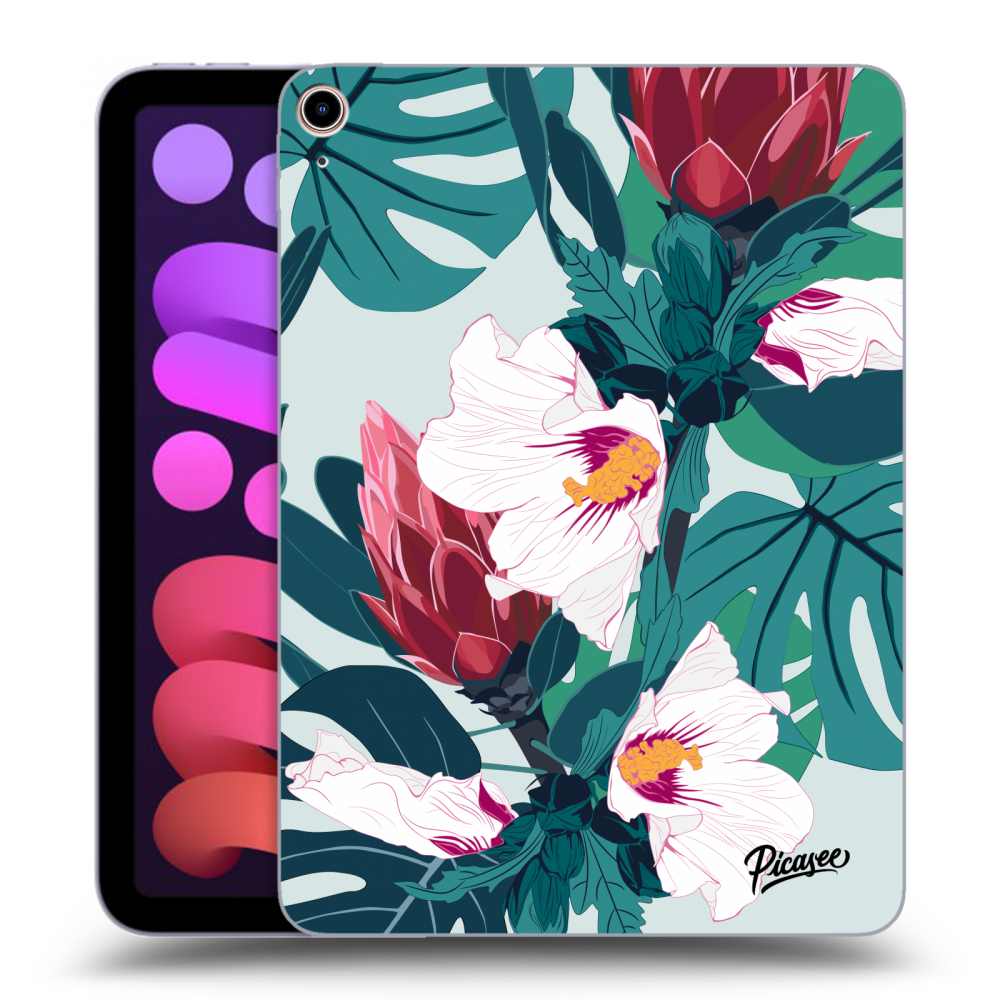 Picasee silikonowe przeźroczyste etui na Apple iPad mini 2021 (6. gen) - Rhododendron
