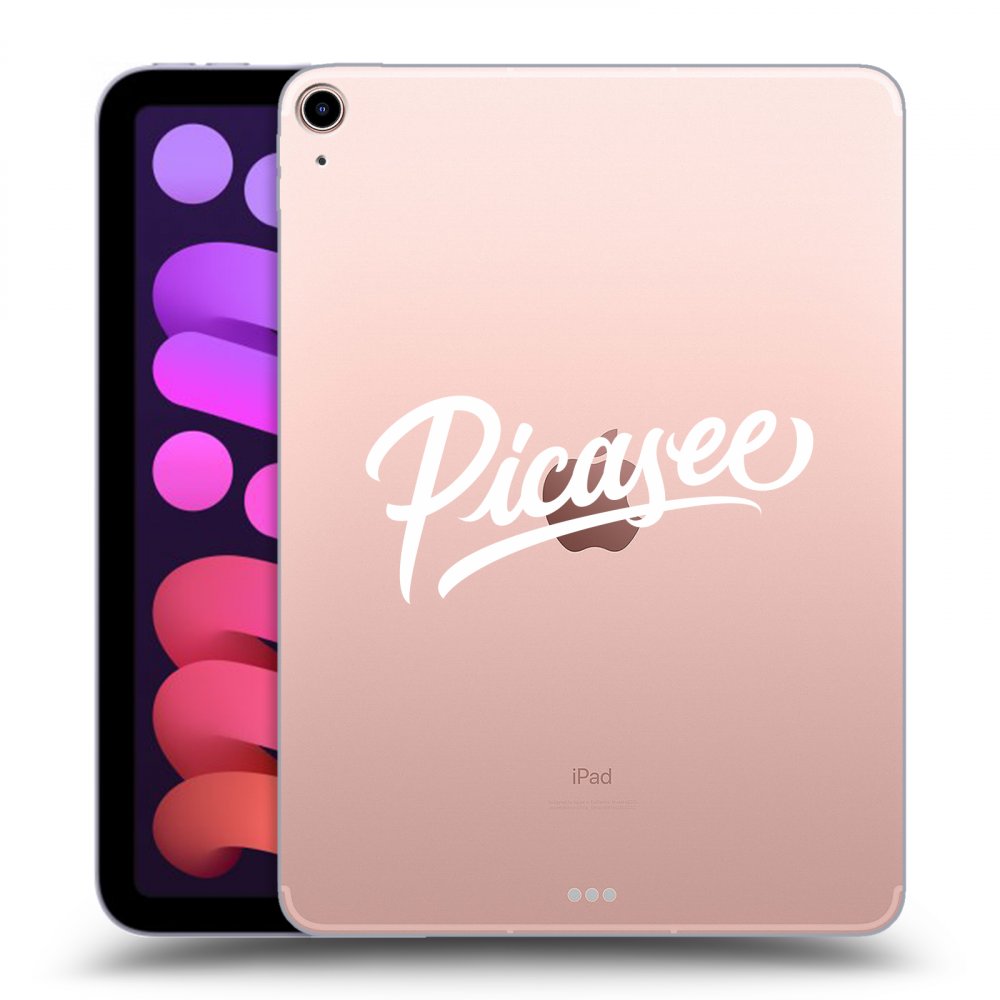 Picasee silikonowe przeźroczyste etui na Apple iPad mini 2021 (6. gen) - Picasee - old logo - white