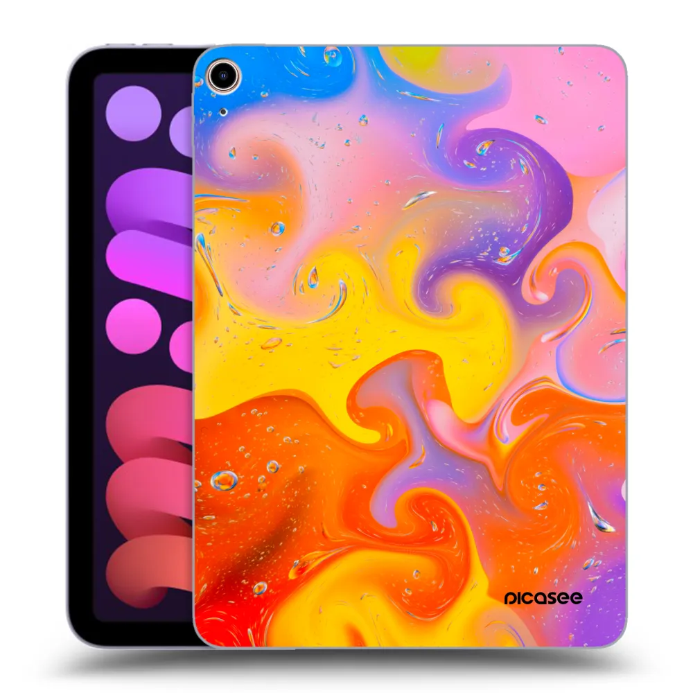 Picasee silikonowe przeźroczyste etui na Apple iPad mini 2021 (6. gen) - Bubbles