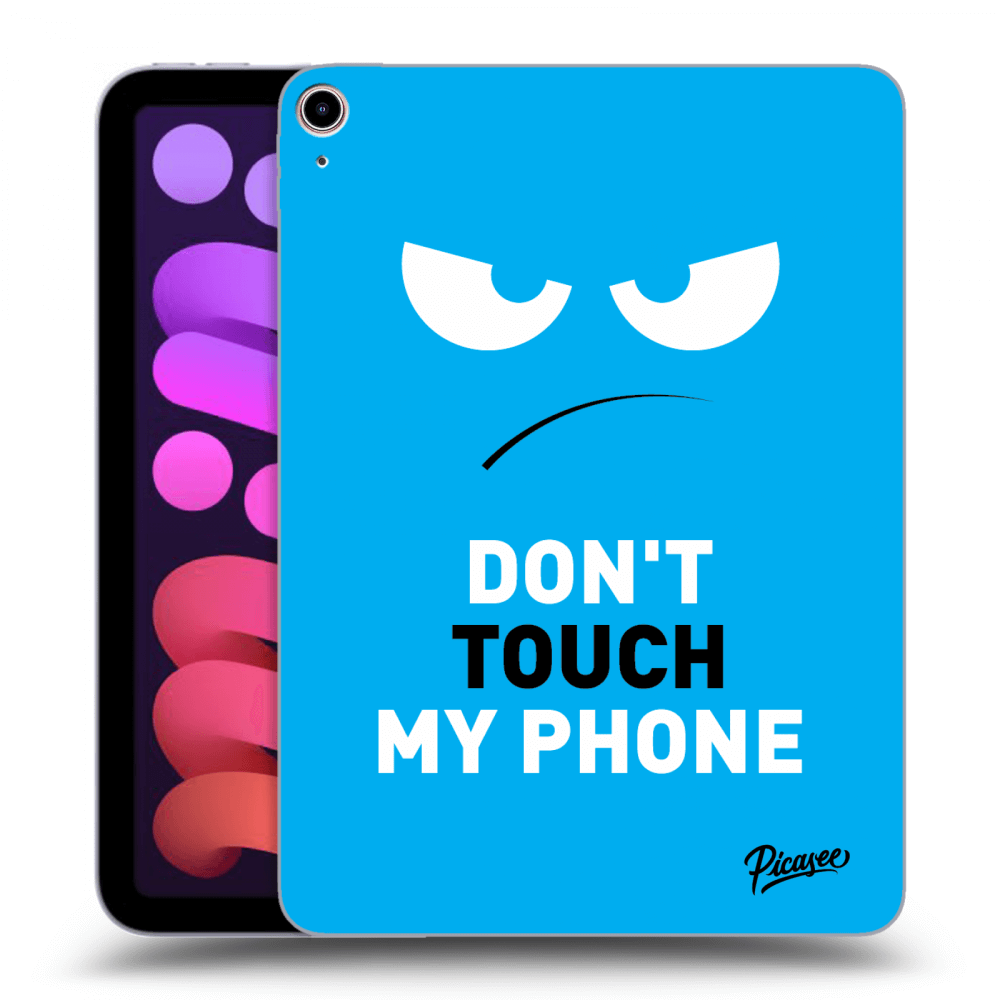 Picasee silikonowe czarne etui na Apple iPad mini 2021 (6. gen) - Angry Eyes - Blue