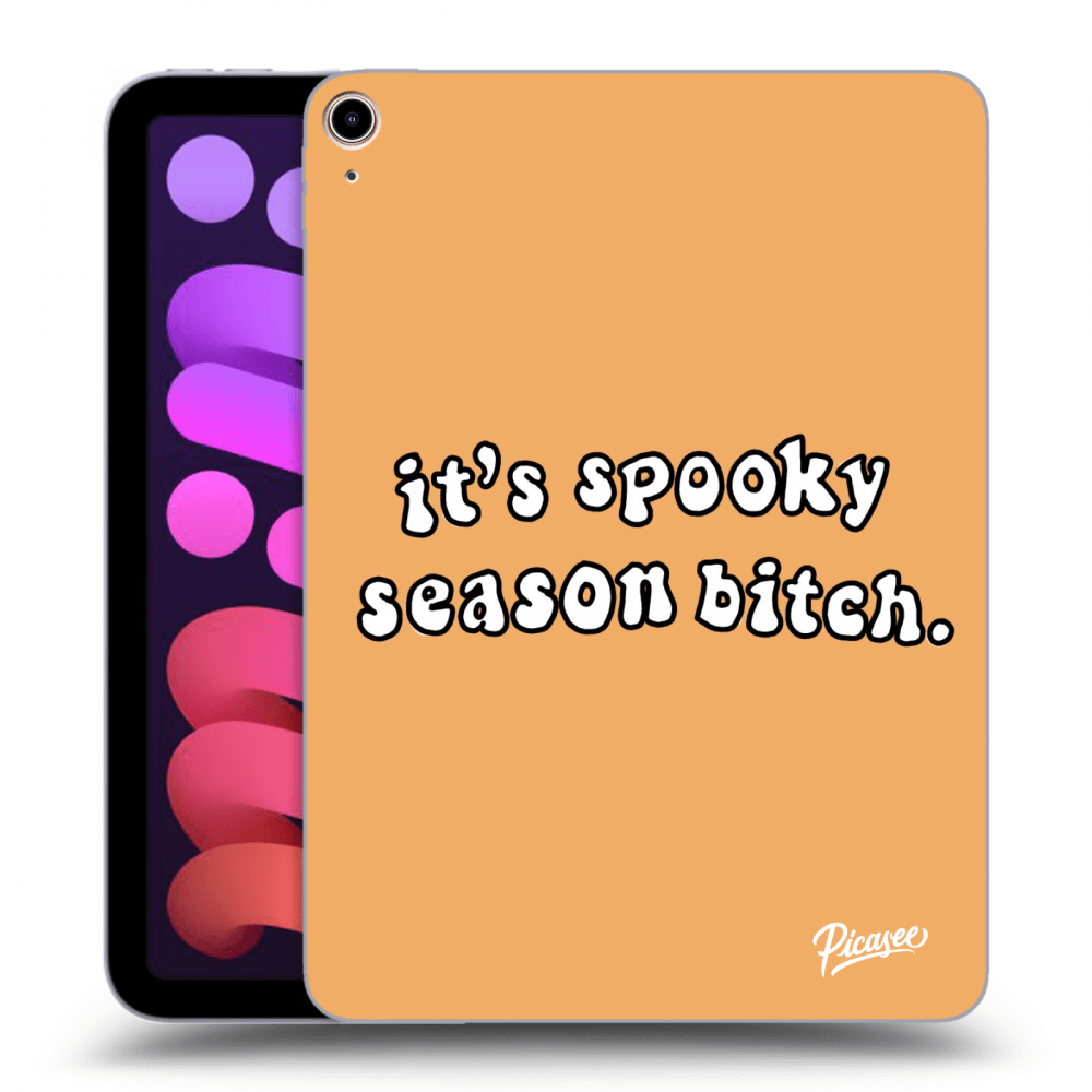 Picasee silikonowe czarne etui na Apple iPad mini 2021 (6. gen) - Spooky season