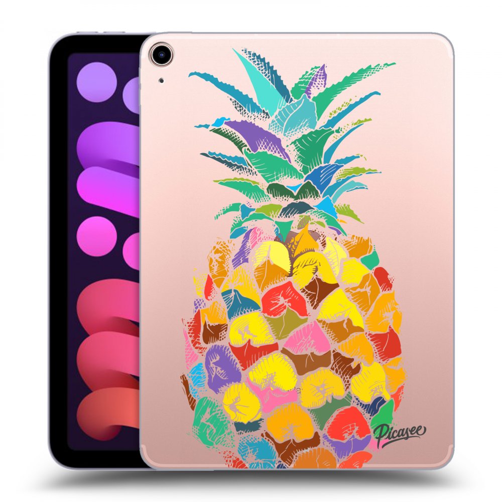 Picasee silikonowe przeźroczyste etui na Apple iPad mini 2021 (6. gen) - Pineapple