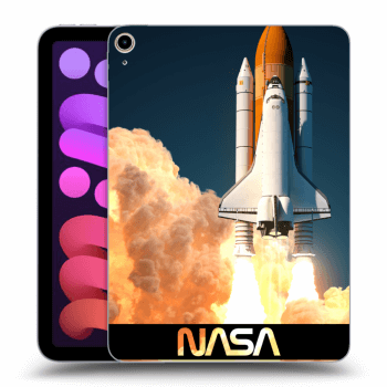 Picasee silikonowe czarne etui na Apple iPad mini 2021 (6. gen) - Space Shuttle