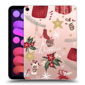 Picasee silikonowe przeźroczyste etui na Apple iPad mini 2021 (6. gen) - Christmas