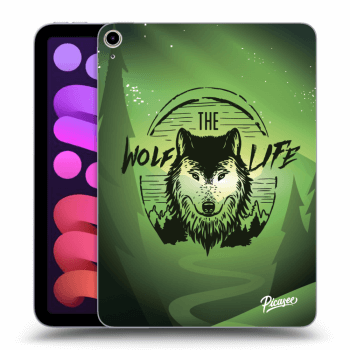 Picasee silikonowe czarne etui na Apple iPad mini 2021 (6. gen) - Wolf life