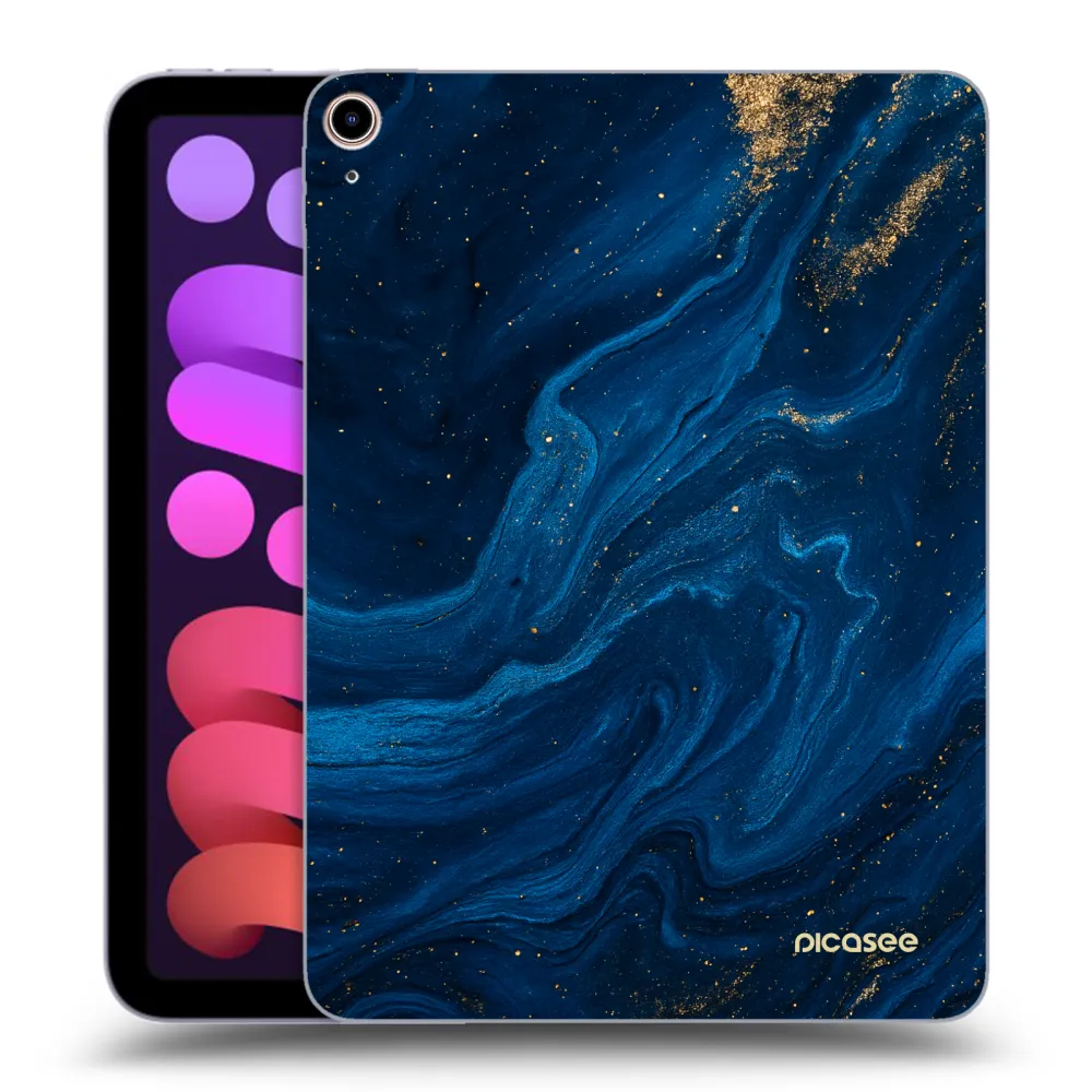 Picasee silikonowe przeźroczyste etui na Apple iPad mini 2021 (6. gen) - Blue