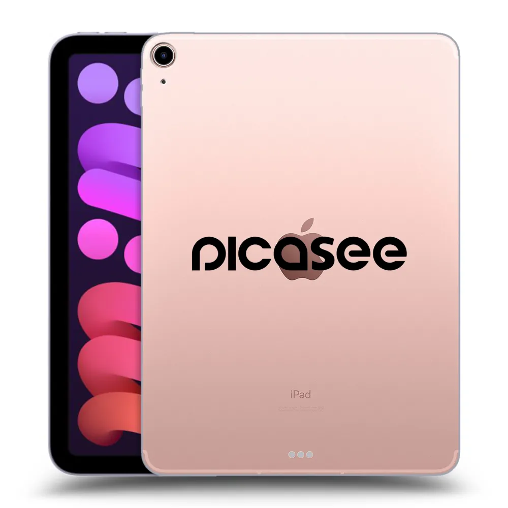 Picasee silikonowe przeźroczyste etui na Apple iPad mini 2021 (6. gen) - Picasee - new logo - black