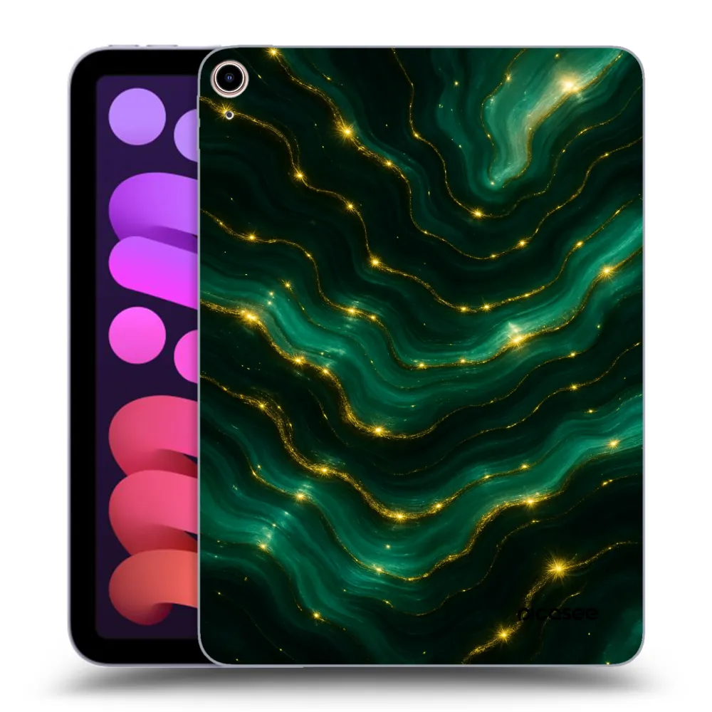 Picasee silikonowe przeźroczyste etui na Apple iPad mini 2021 (6. gen) - Emerald