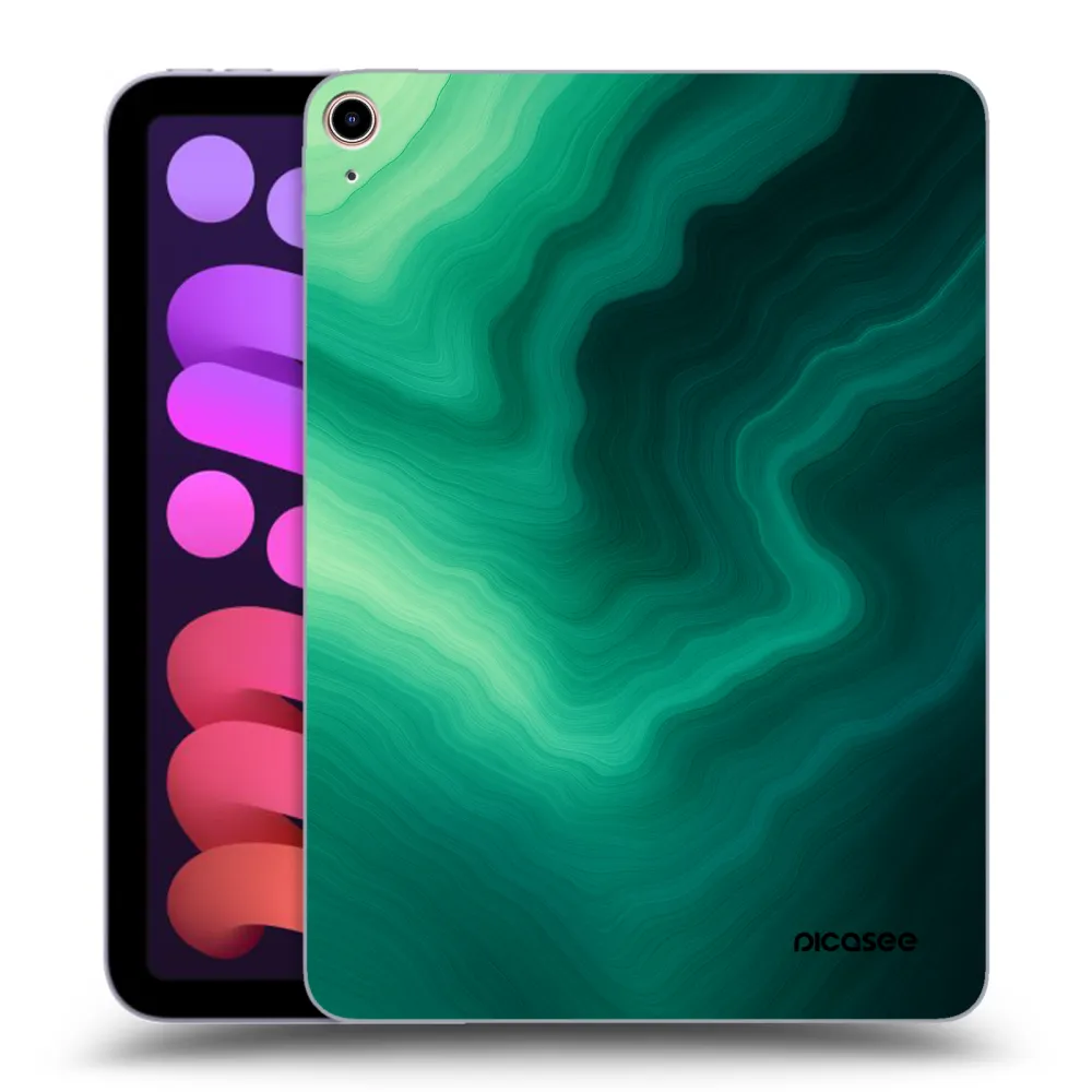 Picasee silikonowe przeźroczyste etui na Apple iPad mini 2021 (6. gen) - Malachite