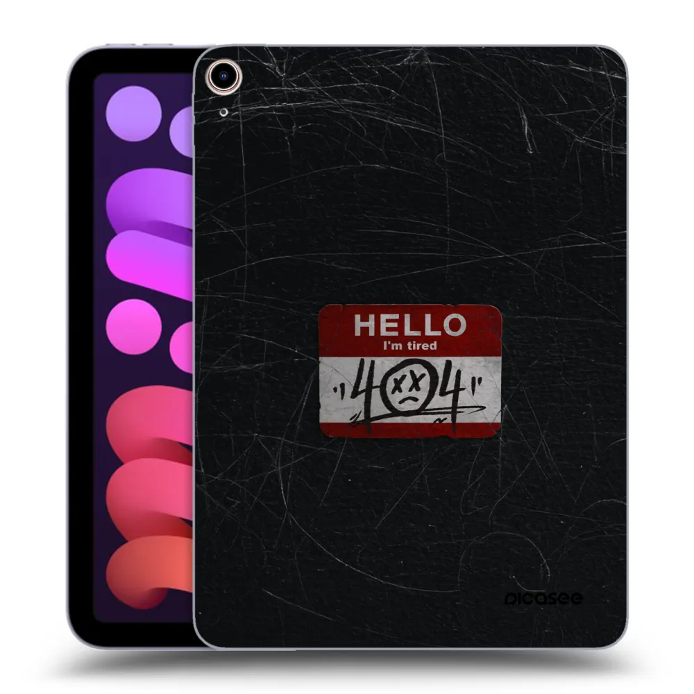 Picasee silikonowe przeźroczyste etui na Apple iPad mini 2021 (6. gen) - HELLO 404