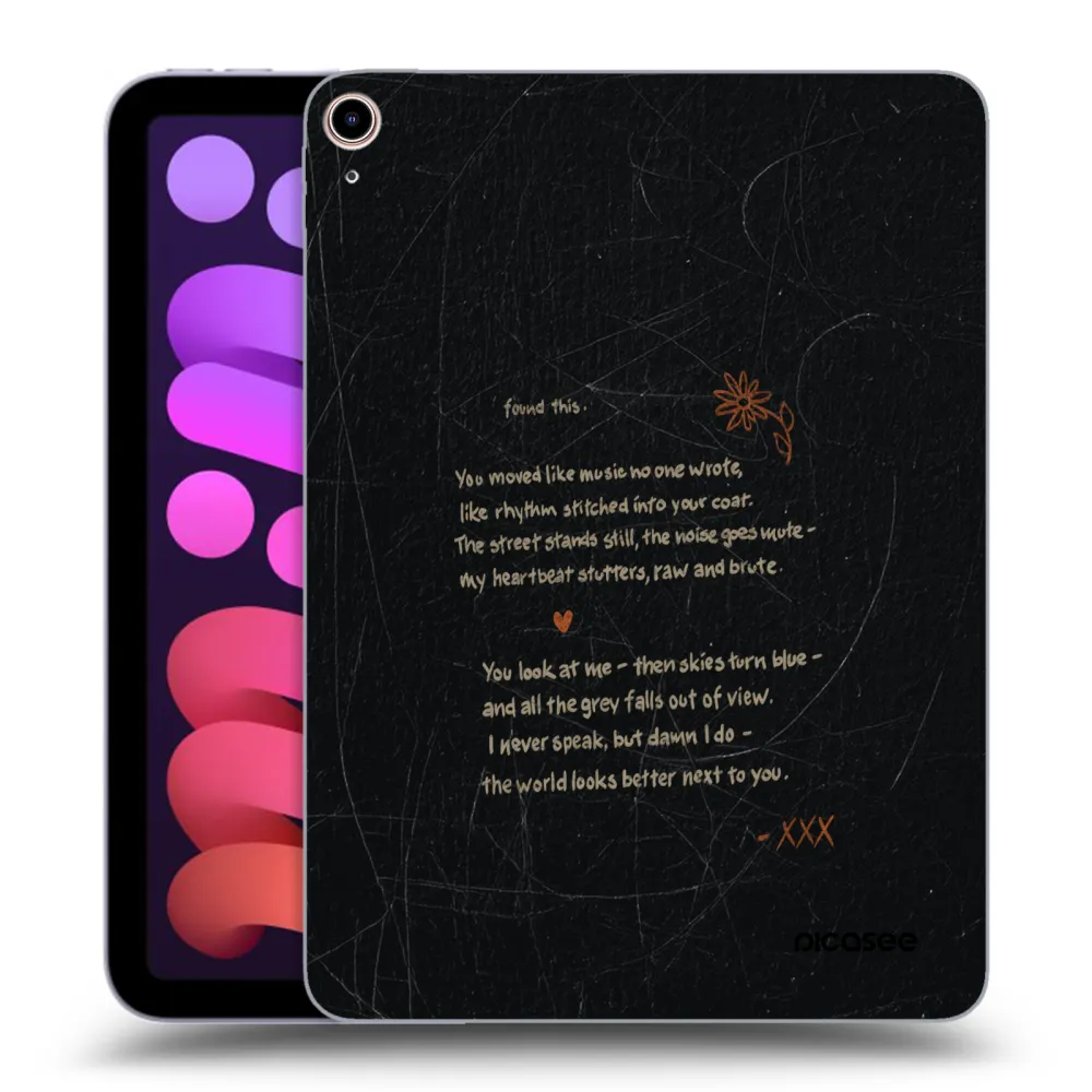 Picasee silikonowe przeźroczyste etui na Apple iPad mini 2021 (6. gen) - POET